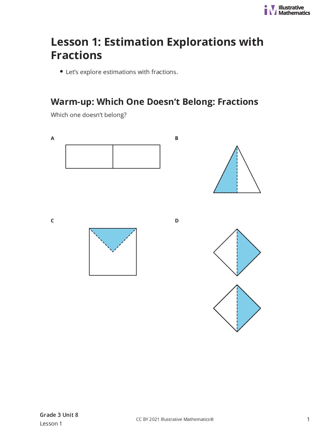 Grade3 8 1 Lesson Student Task Statements