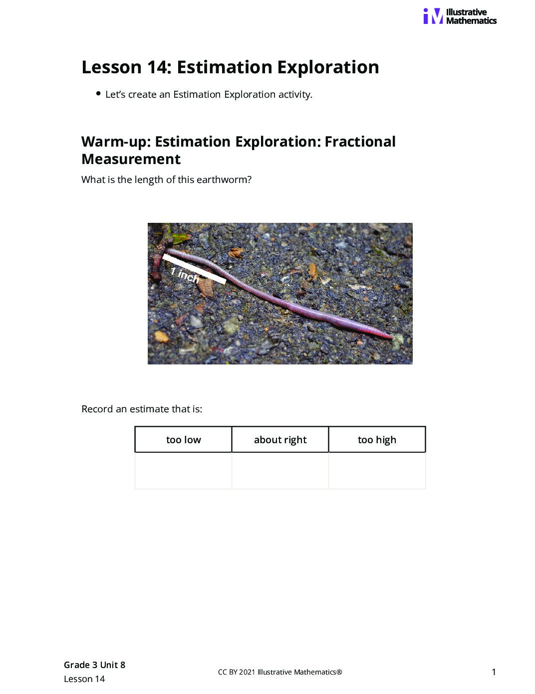 Grade3 8 14 Lesson Student Task Statements