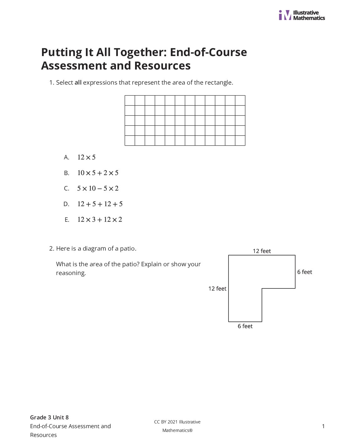 Grade3 8 End Of Course Assessment And Resources Assessment