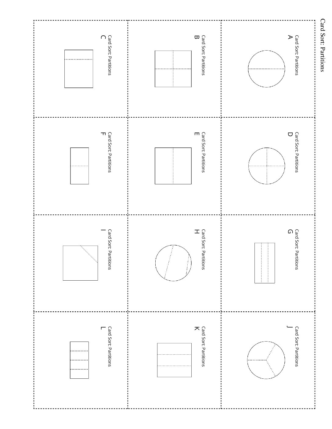 Grade3.5.A1.1 Card Sort Partitions Card Sort Partitions