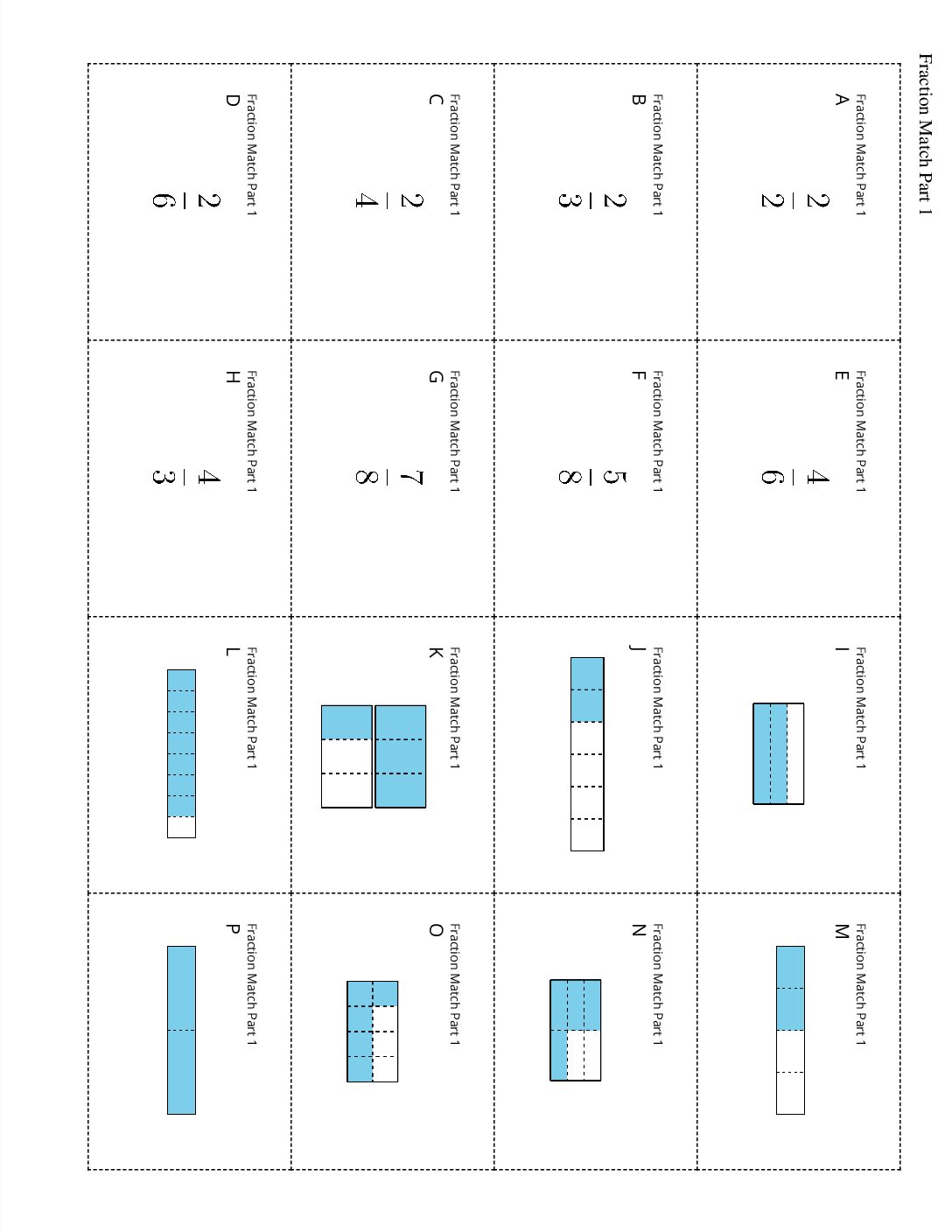 Grade3.5.A3.2 Fraction Match Fraction Match Part 1
