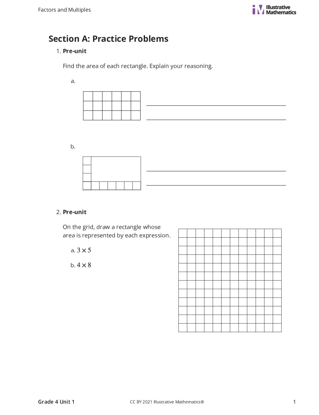 Grade4 1 A Understand Factors And Multiples Curated Practice Problem Set