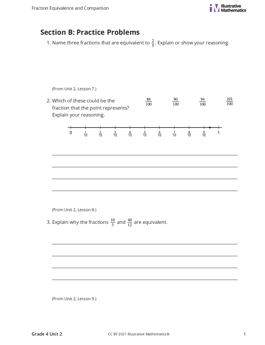 Grade4 2 B Equivalent Fractions Curated Practice Problem Set