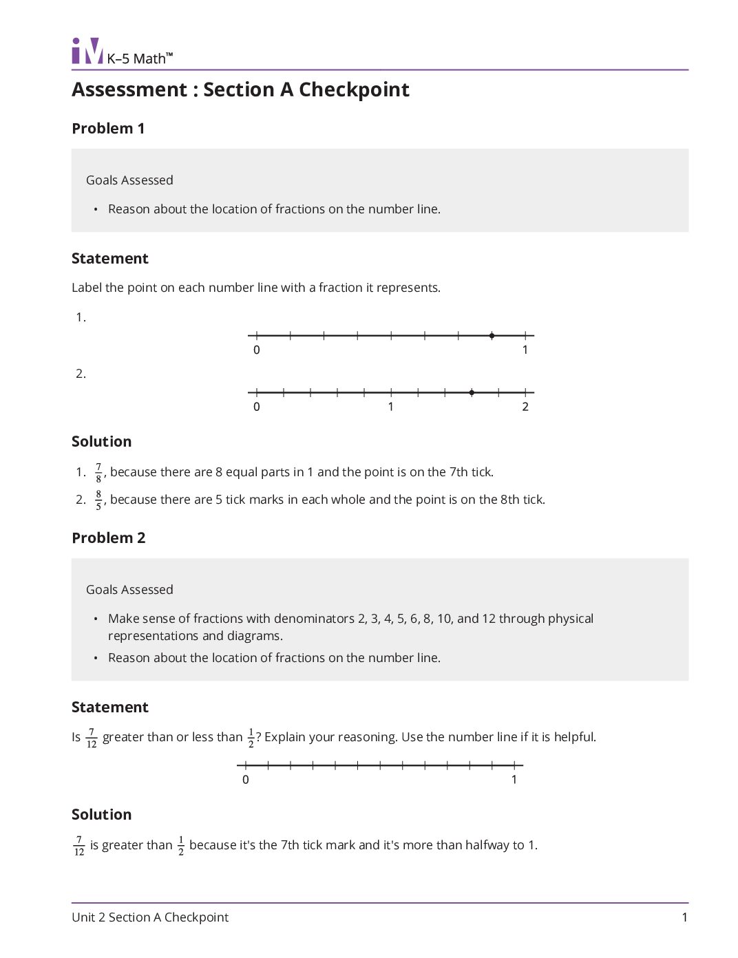 Grade4 2 Section A Checkpoint Teacher Guide