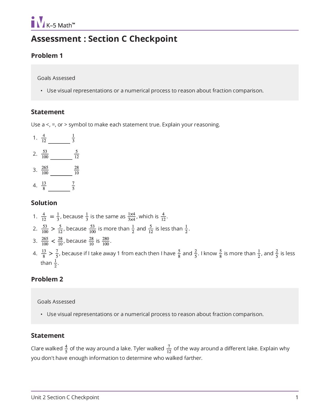 Grade4 2 Section C Checkpoint Teacher Guide