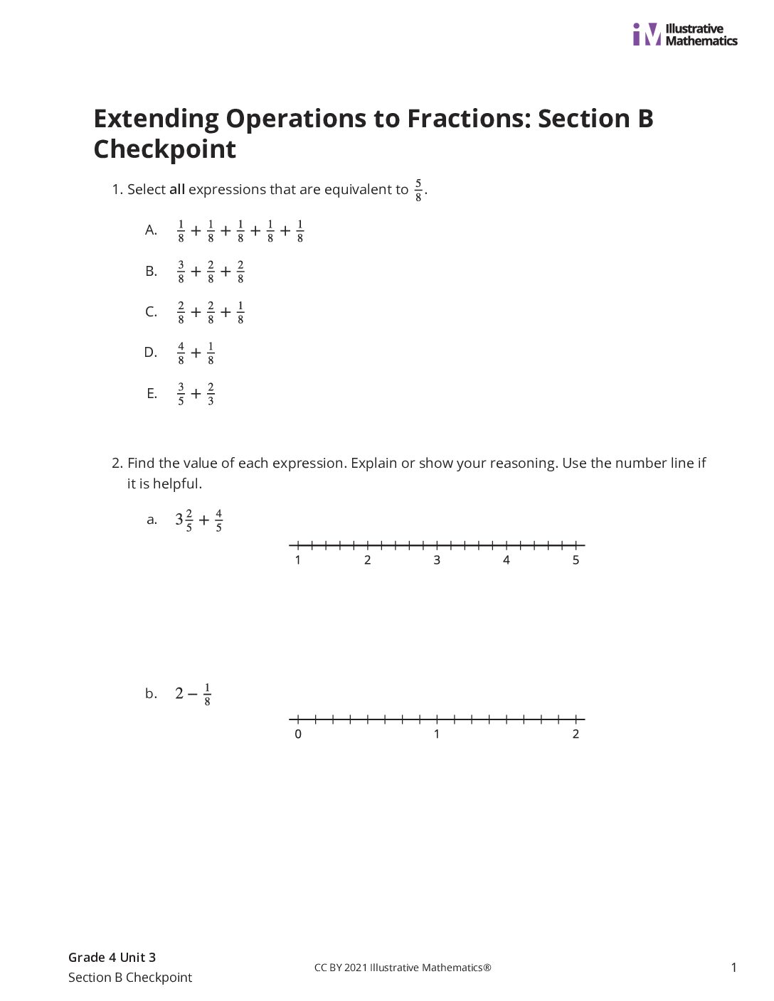 Grade4 3 Section B Checkpoint Assessment