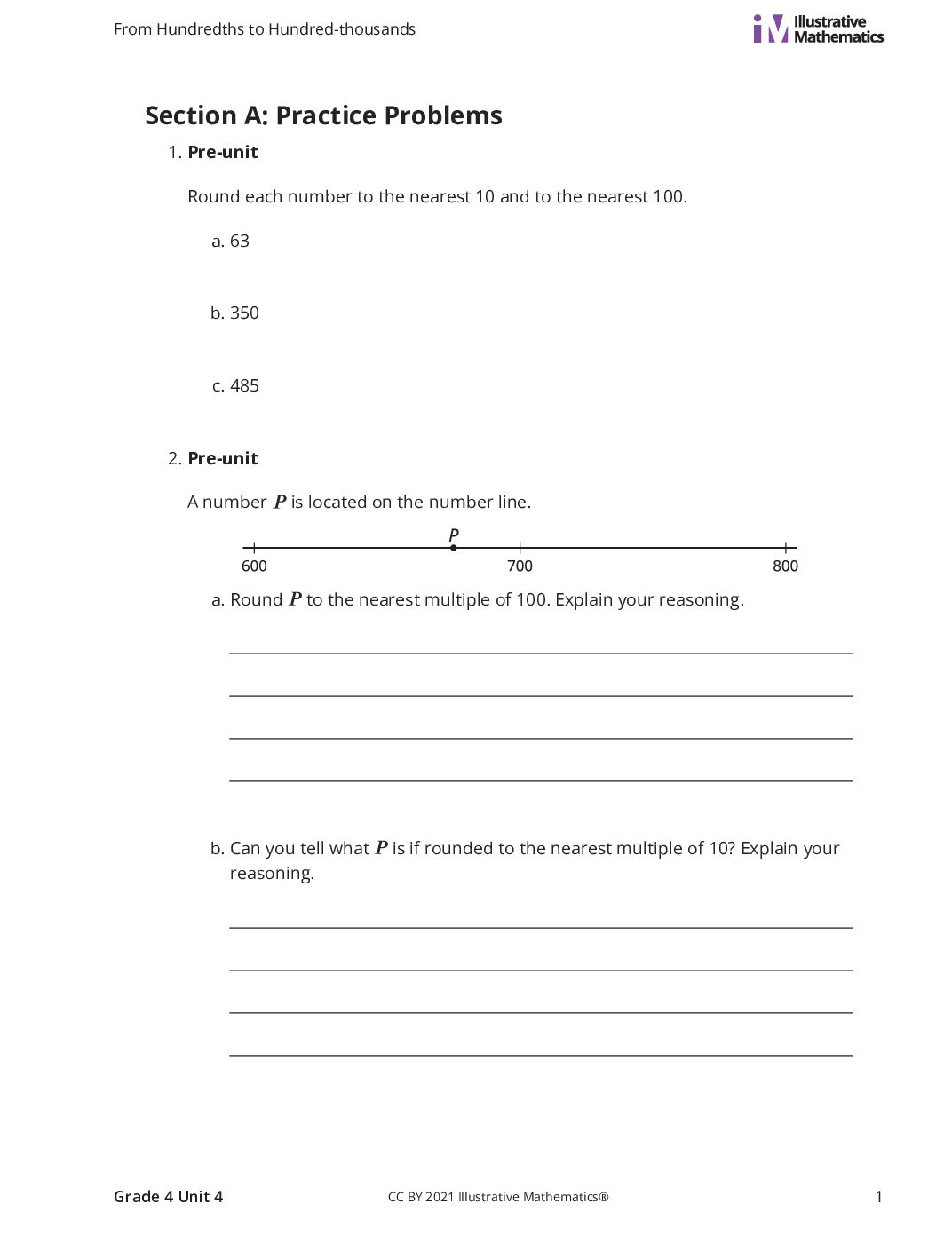 Grade4 4 A Decimals With Tenths And Hundredths Curated Practice Problem Set