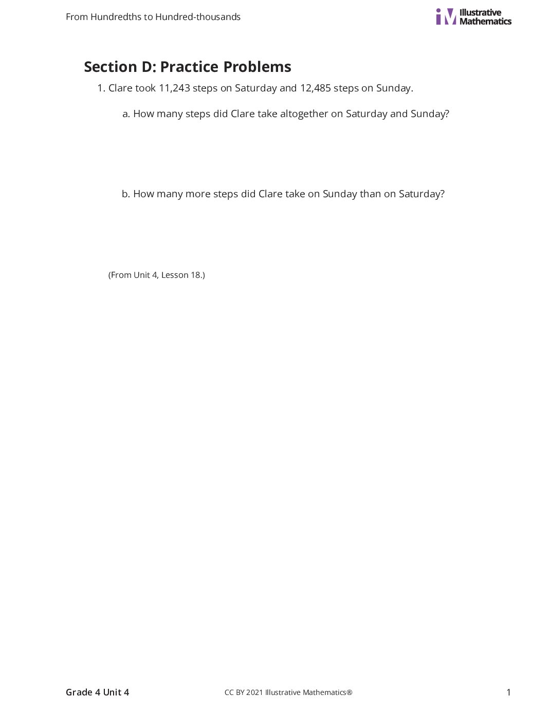 Grade4 4 D Add And Subtract Curated Practice Problem Set