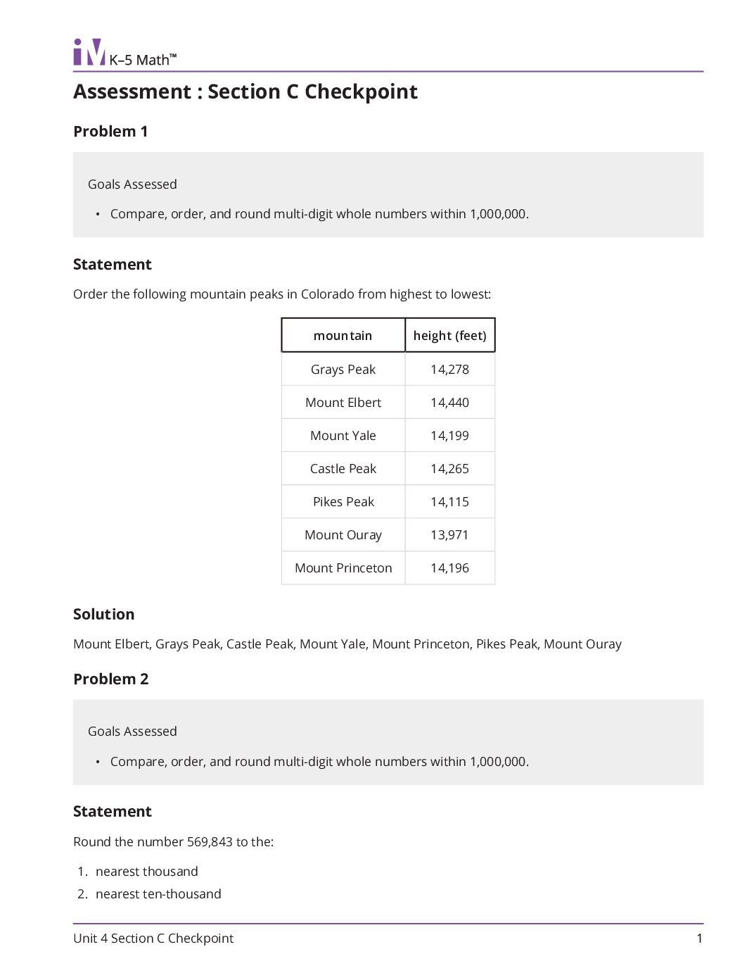 Grade4 4 Section C Checkpoint Teacher Guide