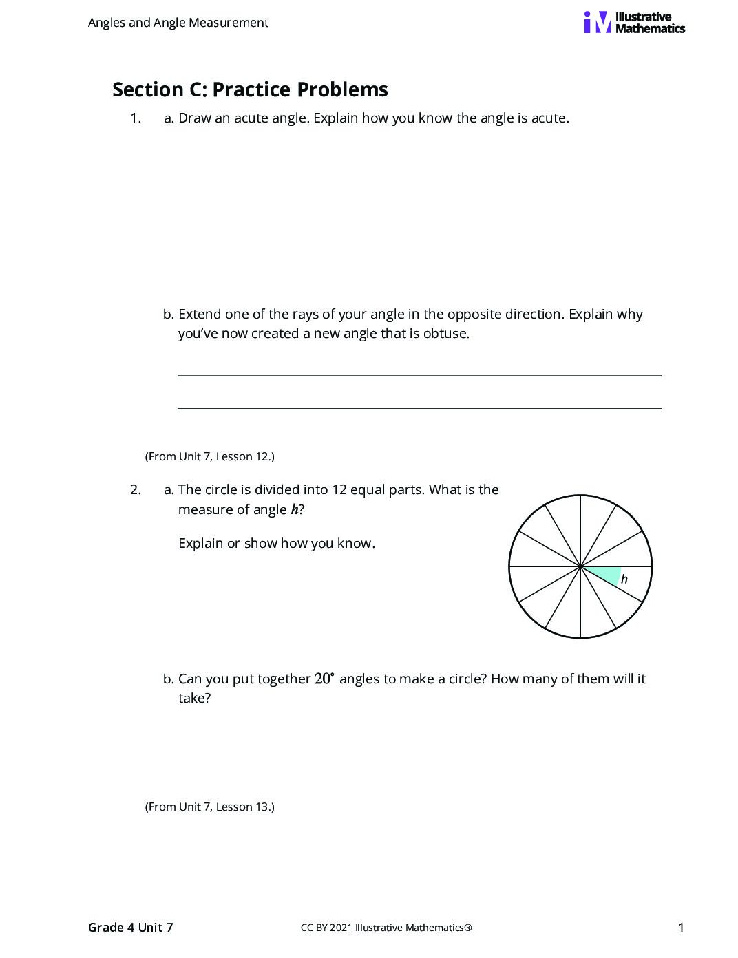Grade4 7 C Angle Analysis Curated Practice Problem Set