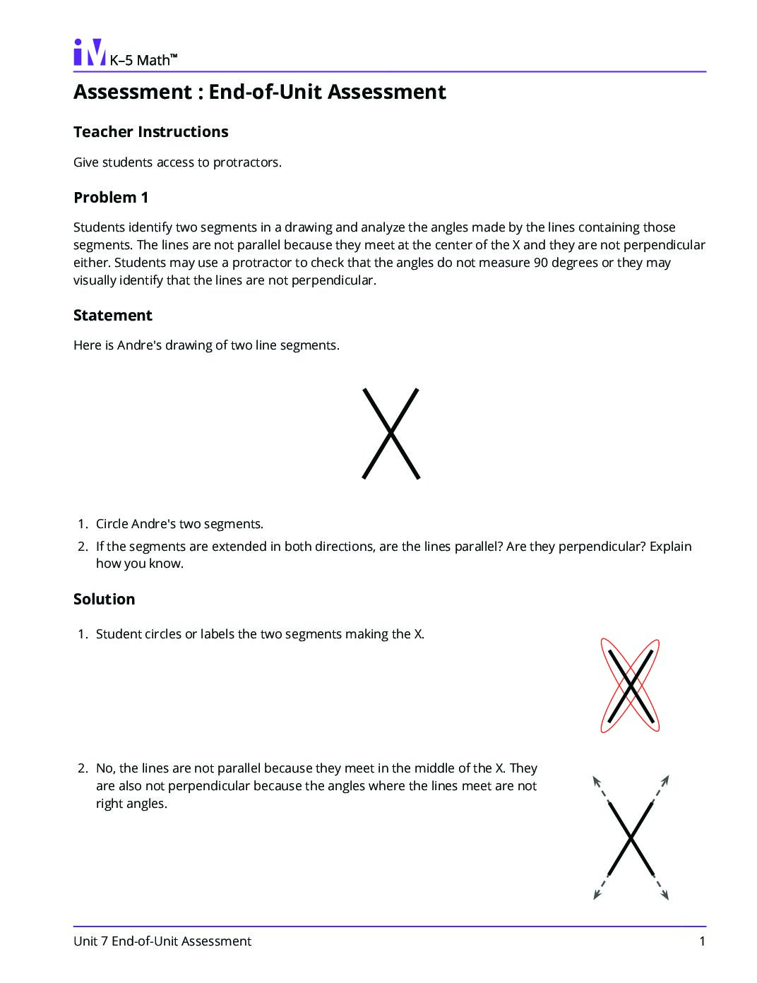 Grade4 7 End Of Unit Assessment Teacher Guide