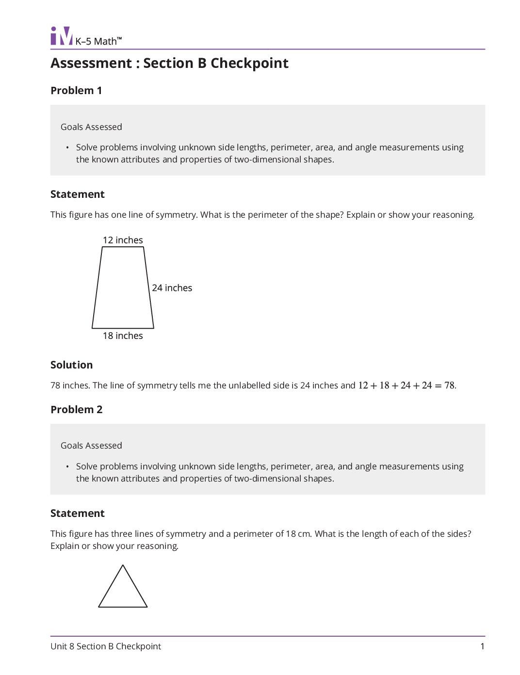 Grade4 8 Section B Checkpoint Teacher Guide