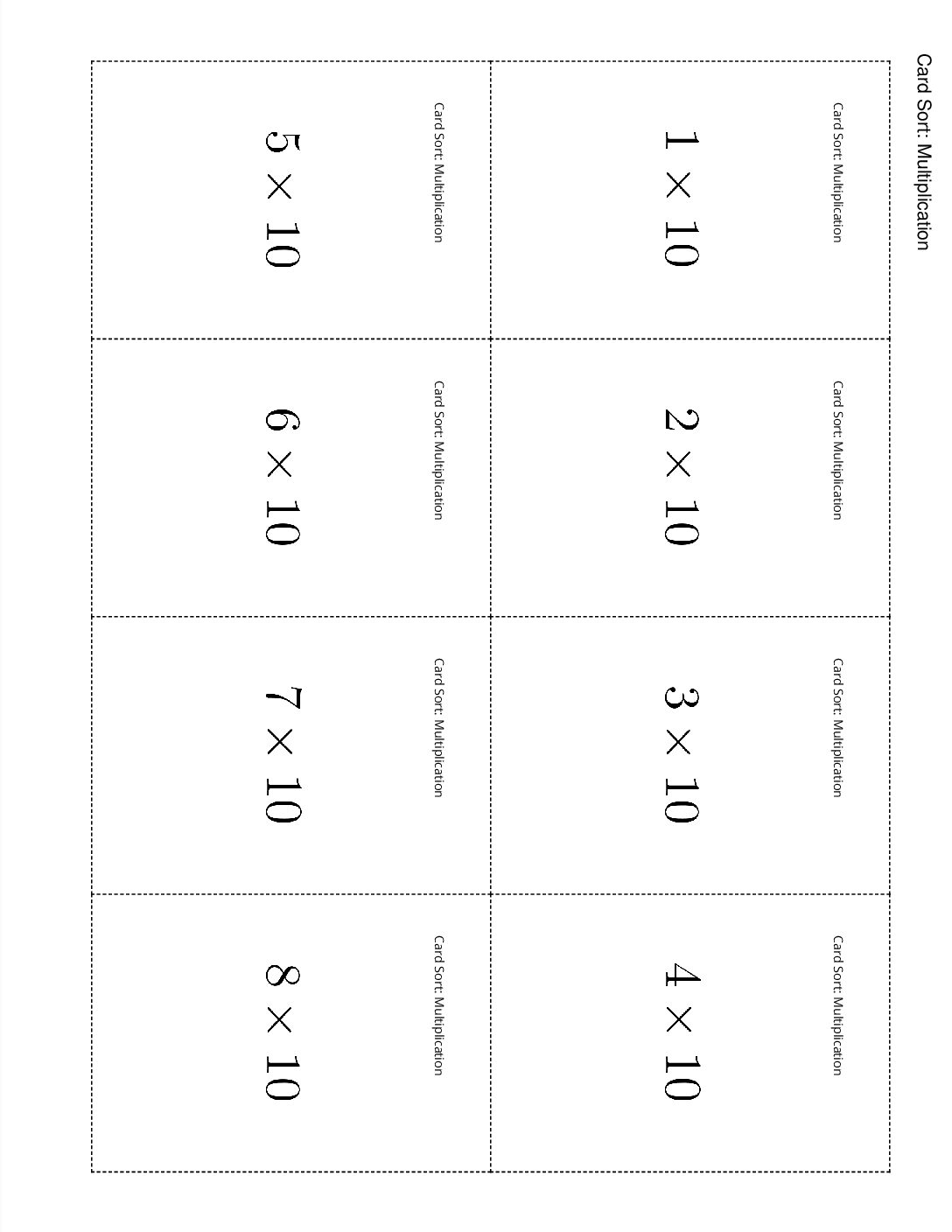 Grade4.1.A4.1 Card Sort Multiplication Card Sort Multiplication