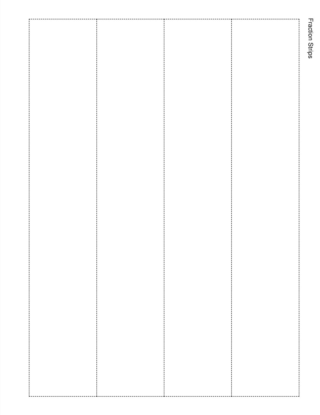 Grade4.2.A1.1 Fraction Strips Fraction Strips