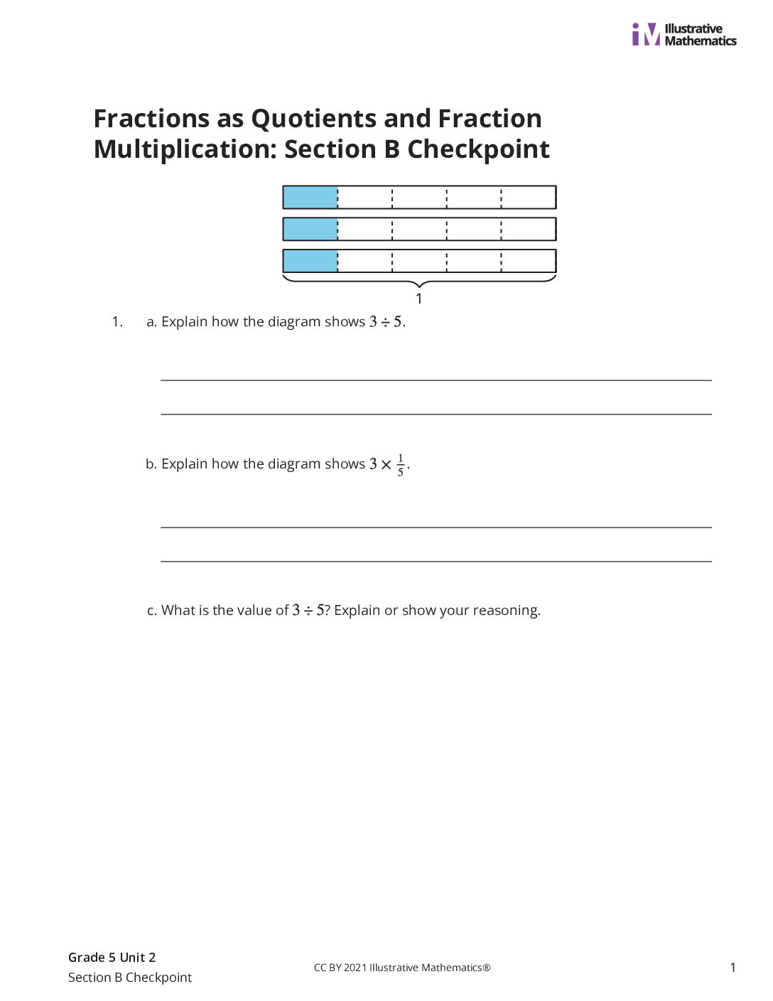 Grade5 2 Section B Checkpoint Assessment