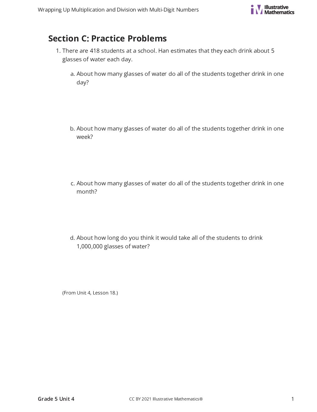 Grade5 4 C Let’S Put İt To Work Curated Practice Problem Set