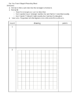 Grade5.7.A1.1 Can You Draw İt Shapes On The Coordinate Grid Can You Draw İt Stage 6 Recording Sheet