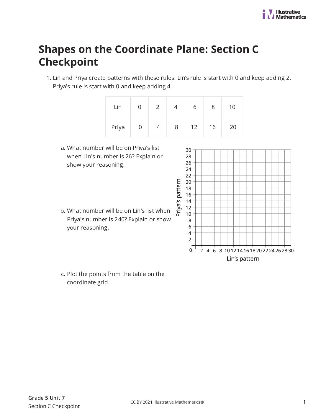 Grade5 7 Section C Checkpoint Assessment