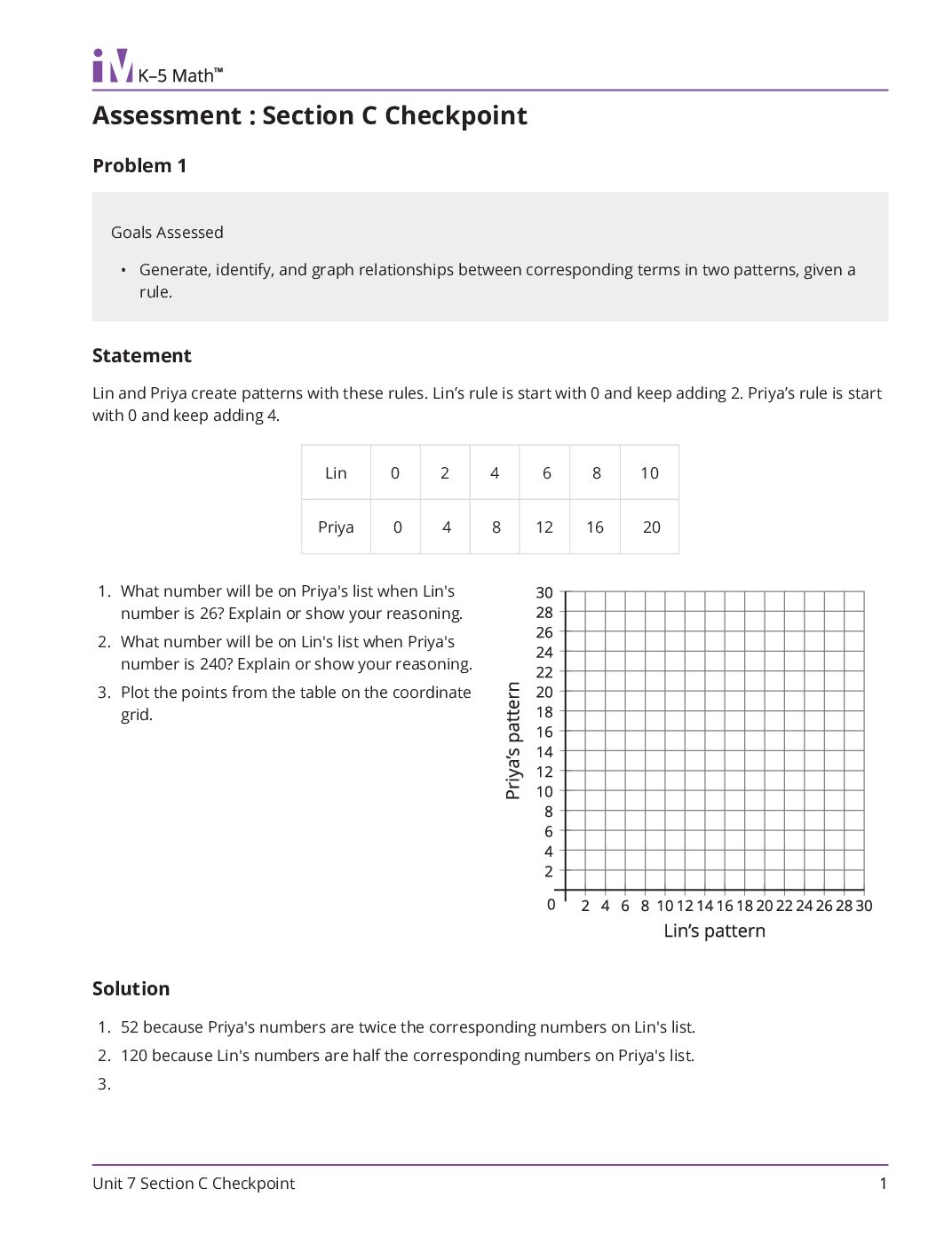 Grade5 7 Section C Checkpoint Teacher Guide