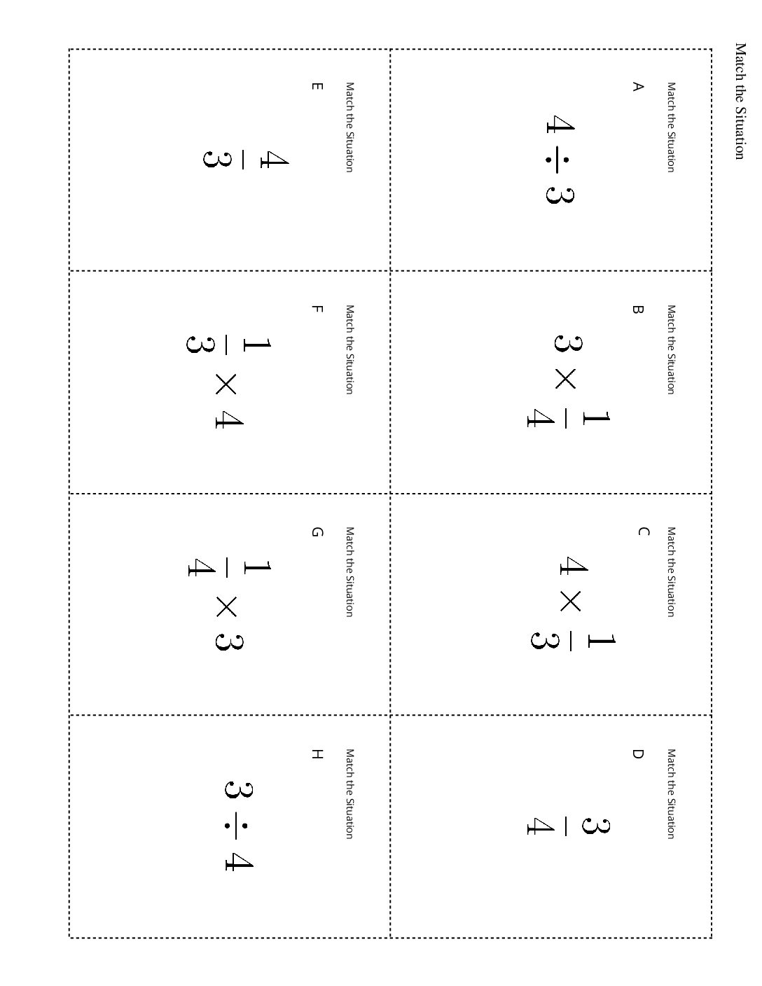 Grade5.2.B7.2 Match The Situation Match The Situation