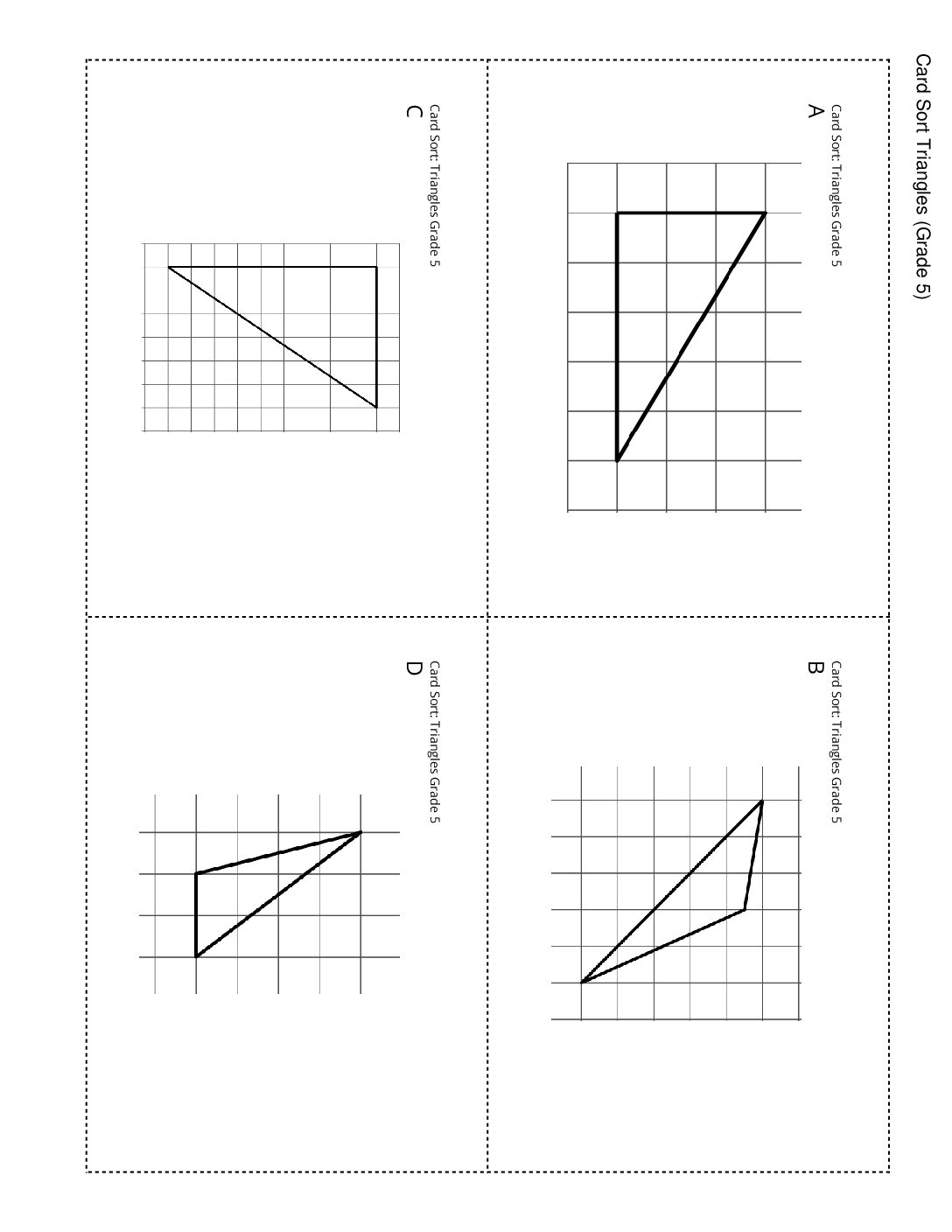 Grade5.7.B8.1 The Right Fit Card Sort Triangles Grade 5