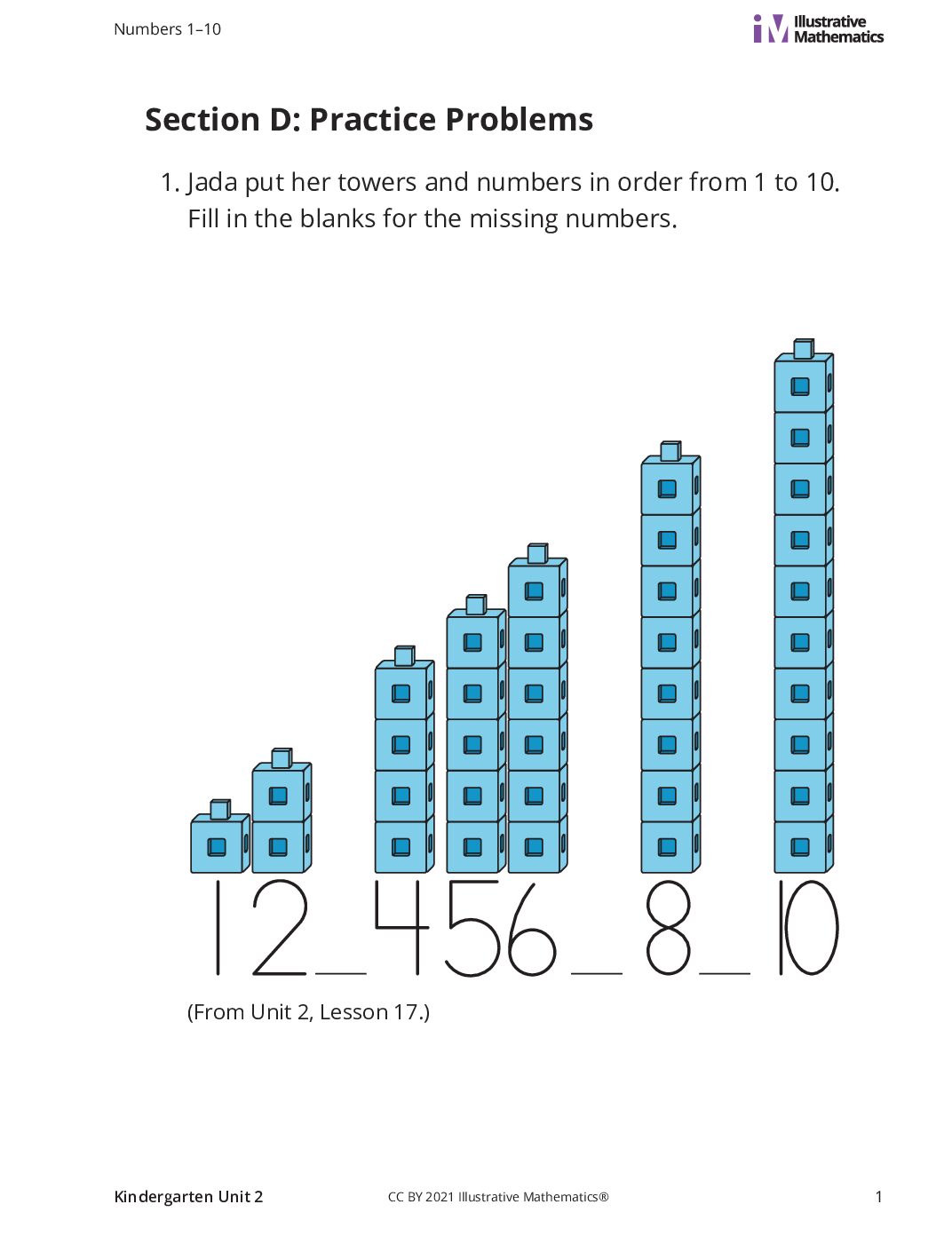 Kindergarten 2 D Compare Numbers Curated Practice Problem Set
