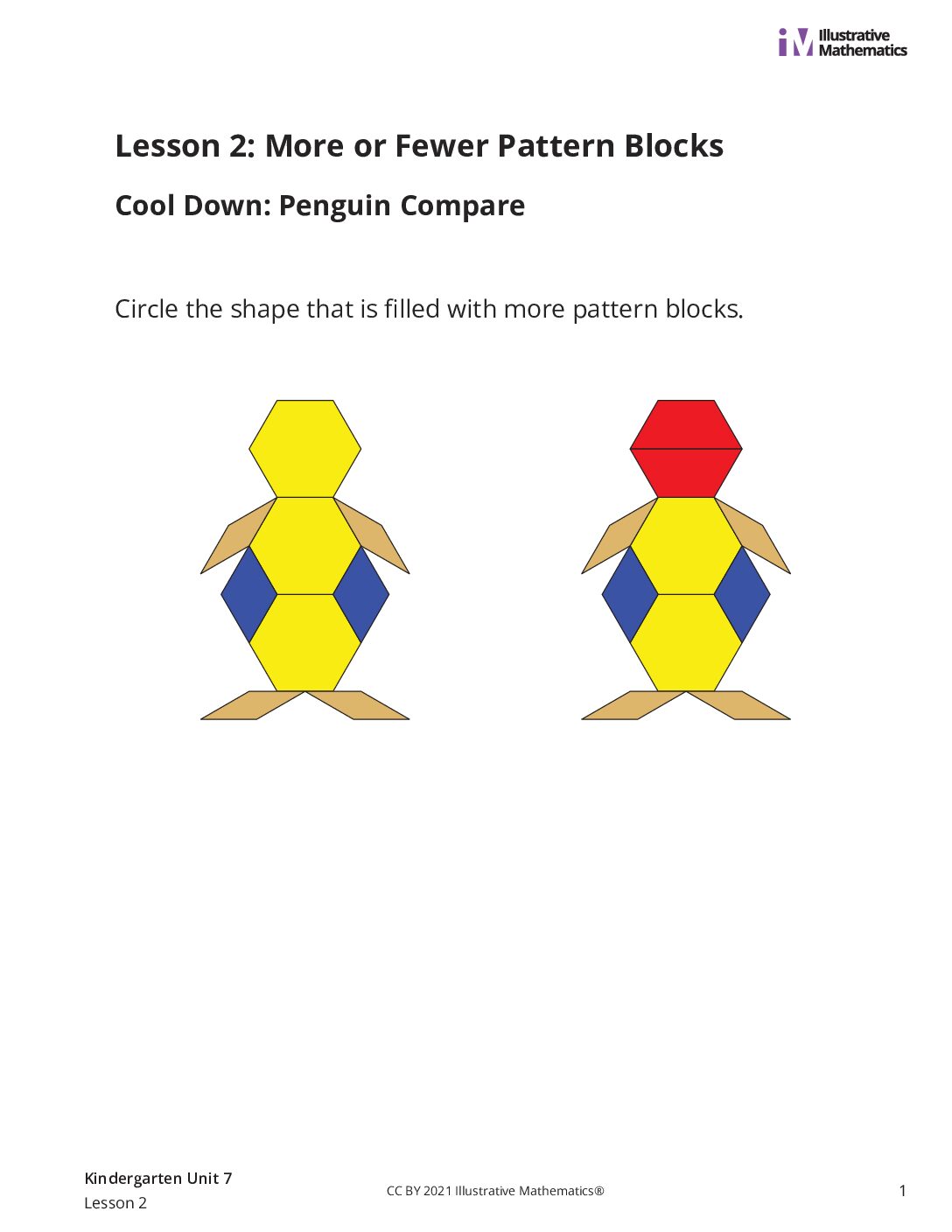 Kindergarten 7 2 Cooldown Cool Down