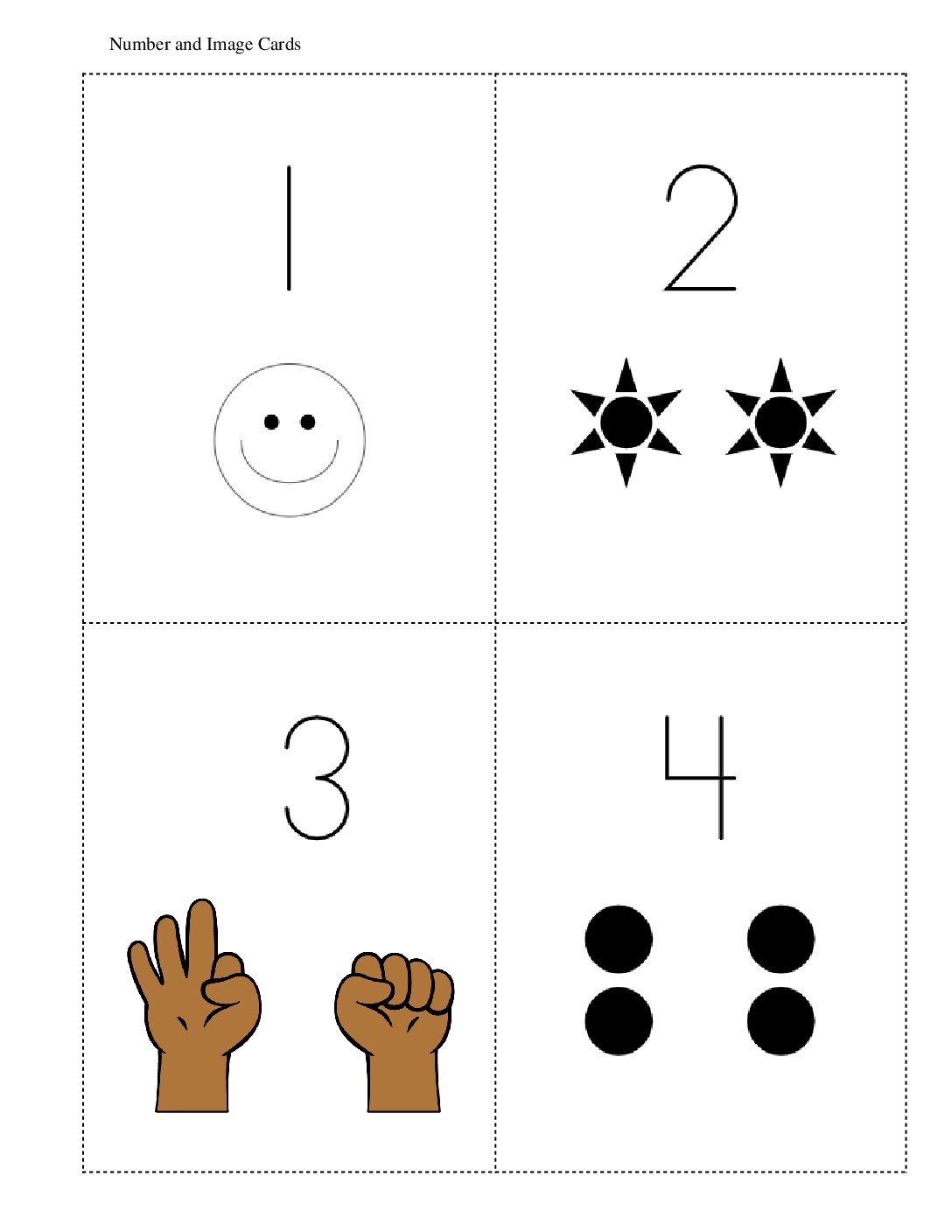 Kindergarten.2.D19.2 İntroduce Less Same More Numbers And İmages Number And İmage Cards