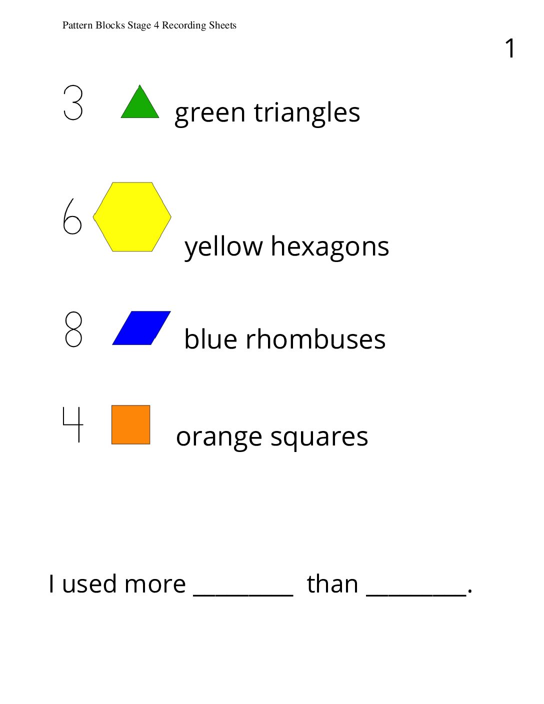 Kindergarten.3.B10.1-İntroduce-Pattern-Blocks-Count-Out-And-Build-Pattern-Blocks-Stage-4-Recording-Sheets