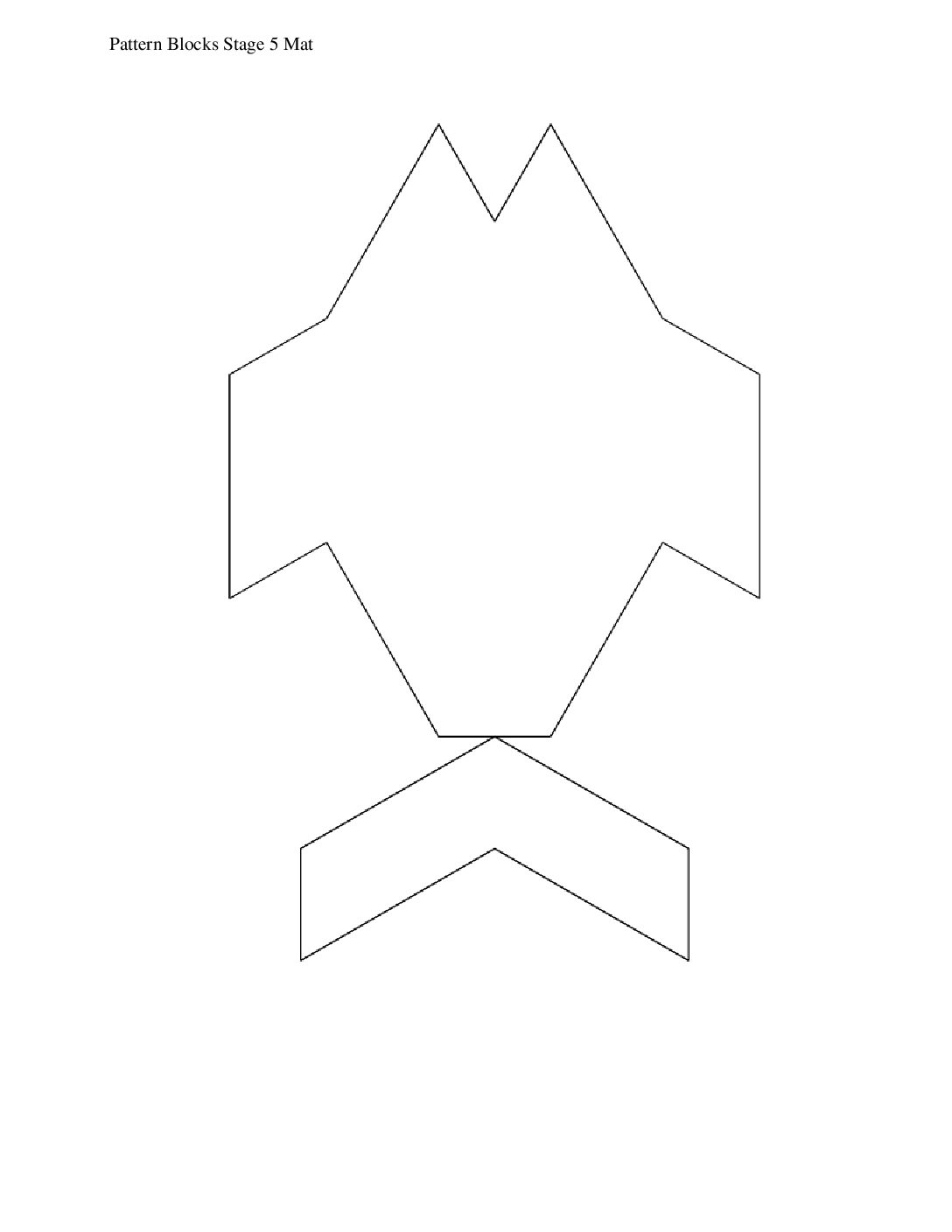 Kindergarten.3.B12.1 İntroduce Pattern Blocks Puzzle Challenge Pattern Blocks Stage 5 Mat