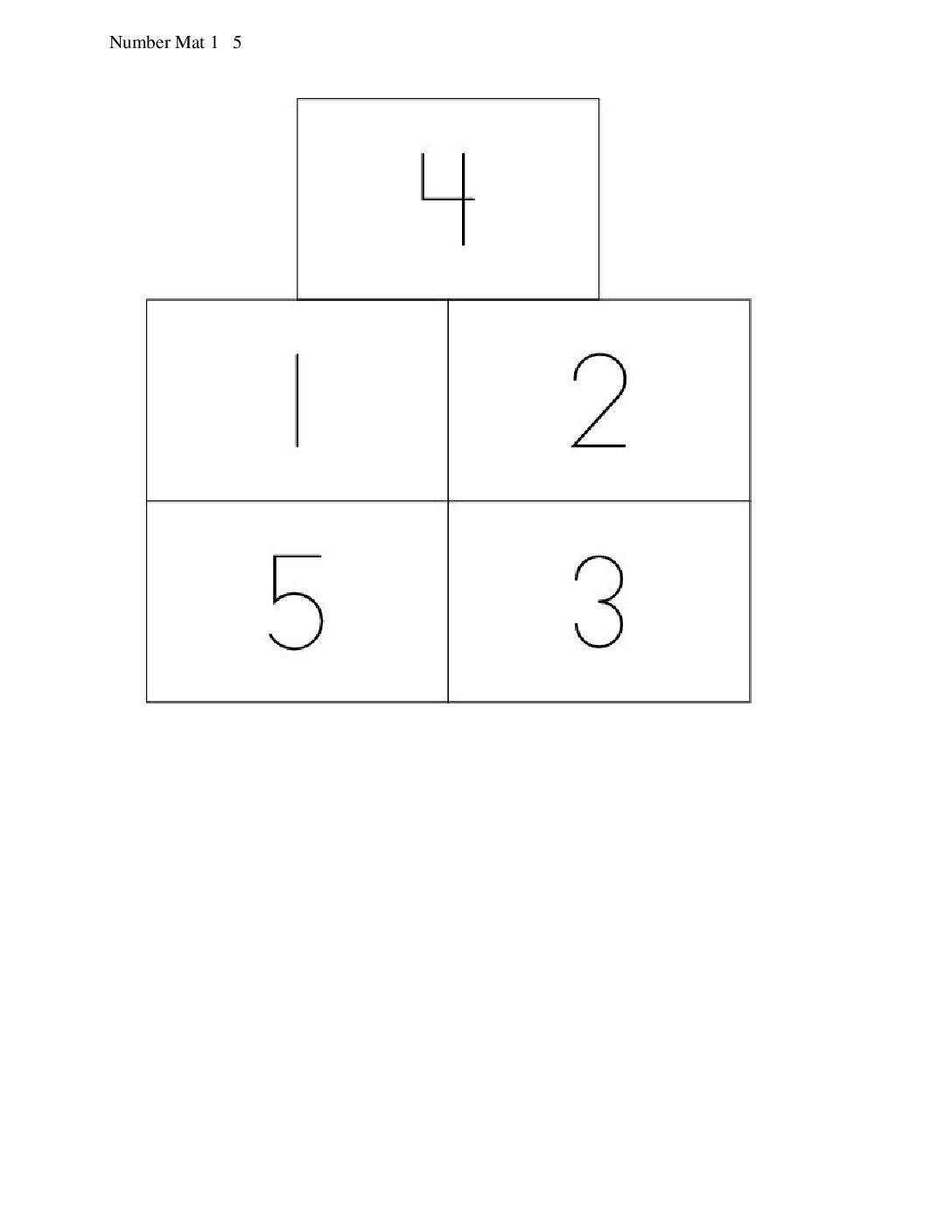 Kindergarten.4.A5.2 İntroduce 5 Frames Subtract Number Mat 1 5