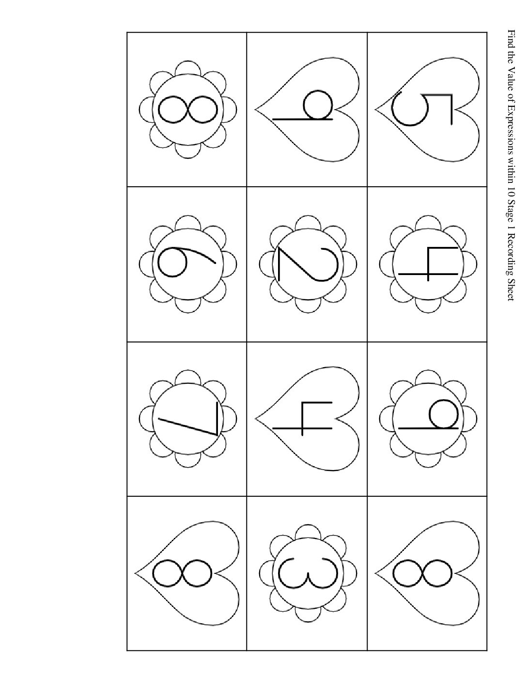 Kindergarten.4.C17.3-İntroduce-Find-The-Value-Of-Expressions-Color-The-Total-Or-Difference-Find-The-Value-Of-Expressions-Within-10-Stage-1-Recording-Sheet