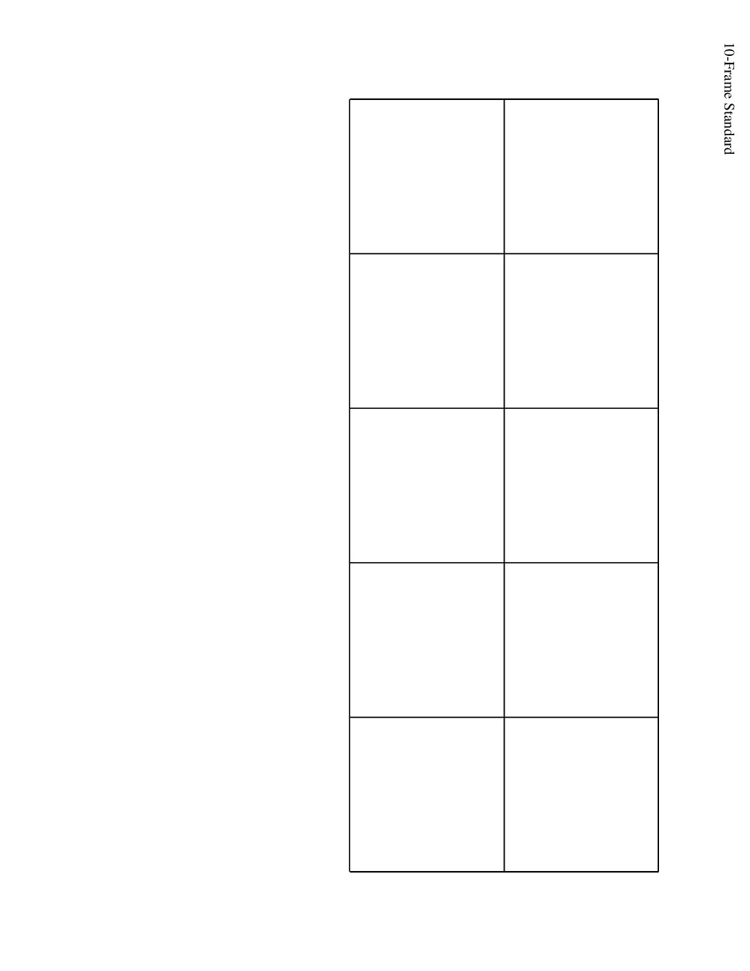 Kindergarten.5.C13.2 Make 10 10 Frame Standard