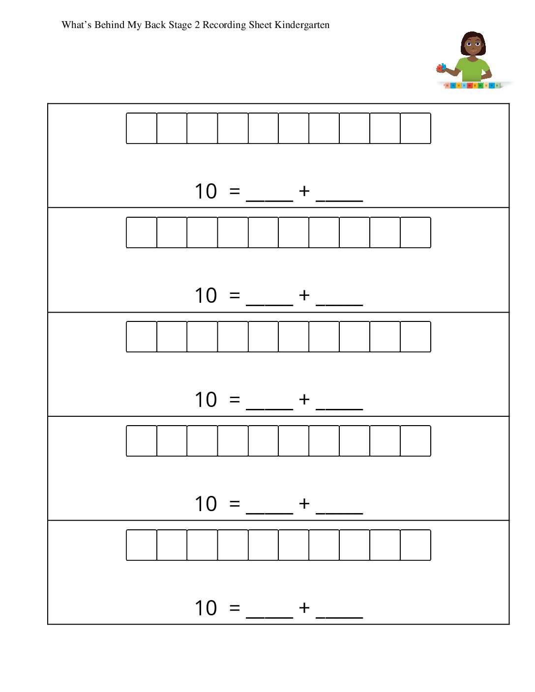 Kindergarten.5.C14.1-İntroduce-What-S-Behind-My-Back-10-Cubes-What-S-Behind-My-Back-Stage-2-Recording-Sheet-Kindergarten