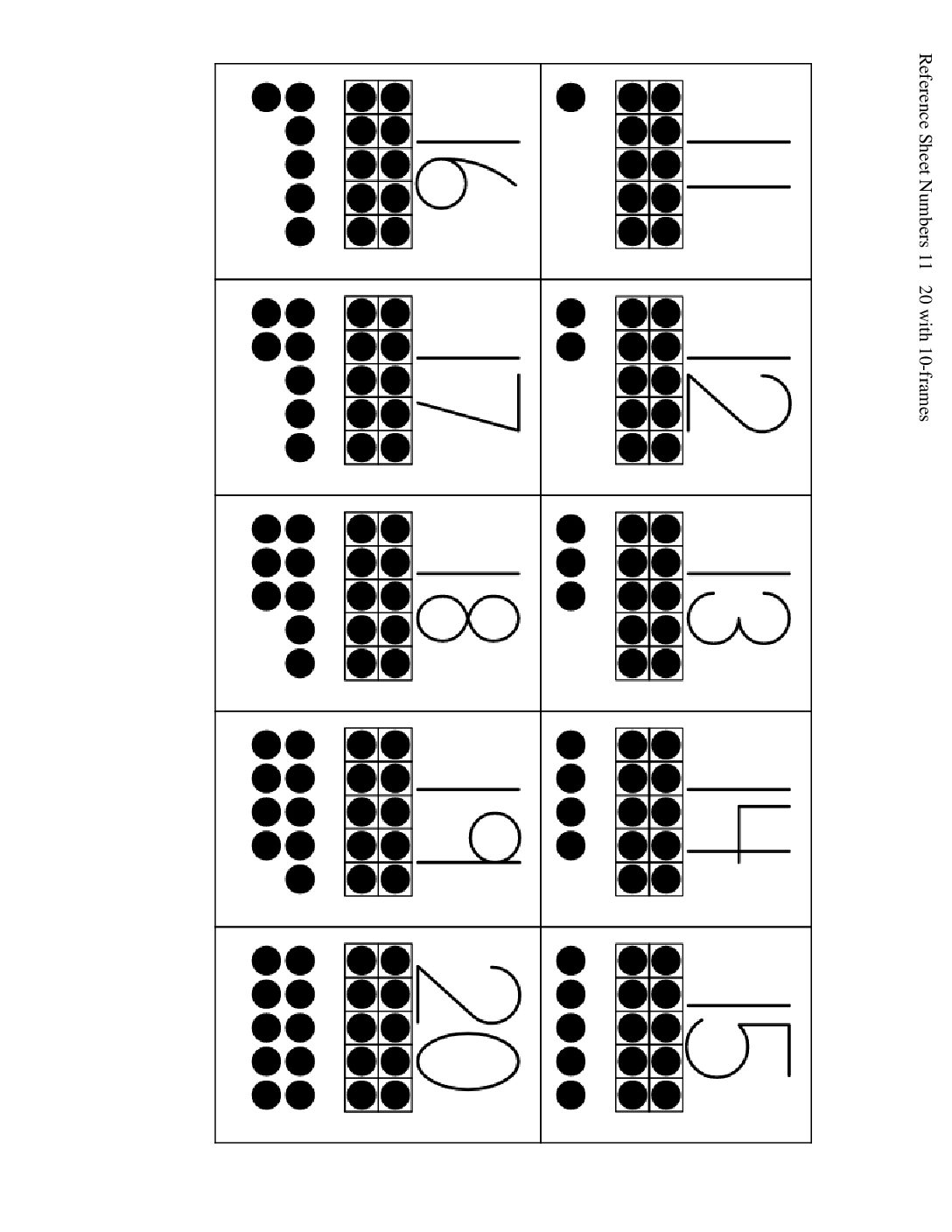 Kindergarten.6.B7.2 Add More Counters Reference Sheet Numbers 11 20 With 10 Frames