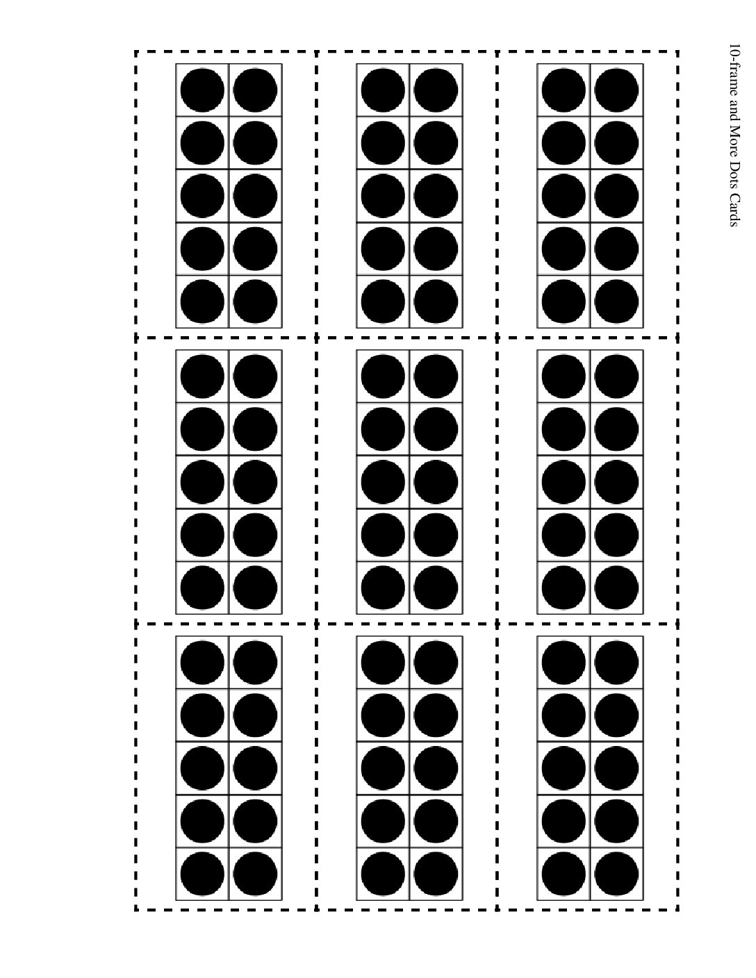 Kindergarten.6.B8.1 Make Number Cards 10 Frame And More Dots Cards