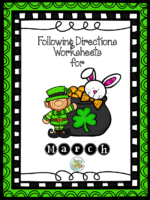 07 March Following Directions Worksheets