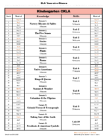 2019 2020 Year At A Glance Kindergarten
