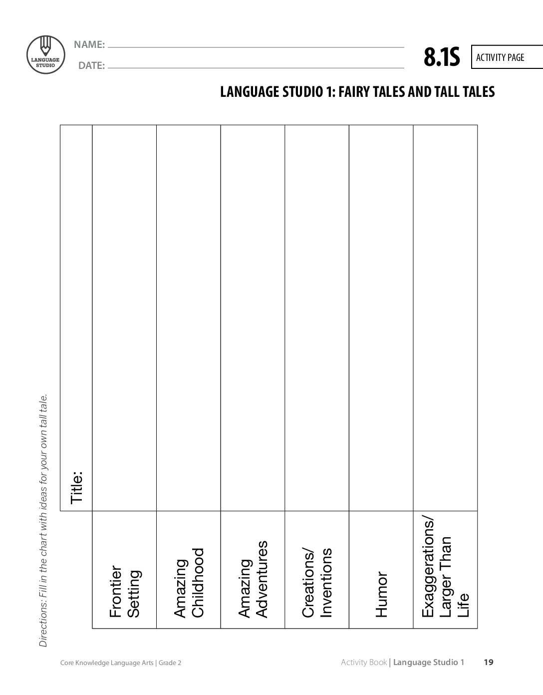 Activity Page 8 1S