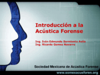 AcúStıca Forense–Edmundo Sarmiento Avila -Acustica Forense