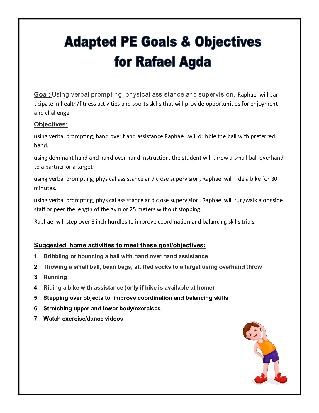 Adapted Pe Distance Learning Created By Dc