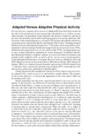 Adapted Vs Adaptive