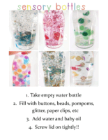 Calming Sensory Bottle Directions
