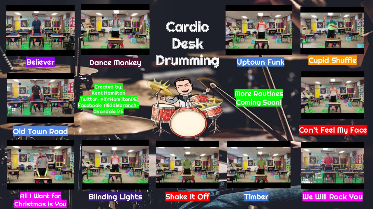 Cardio Desk Drumming Routines