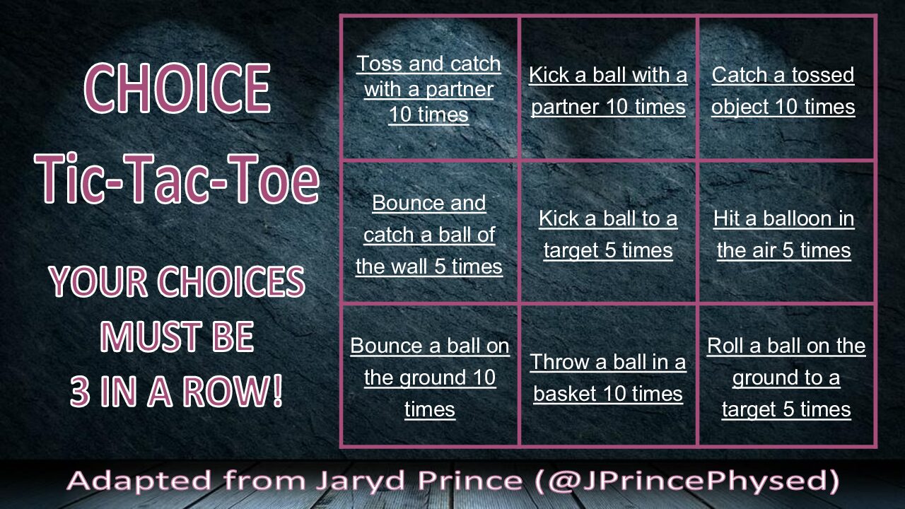 Choice Tic Tac Toe English