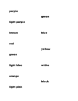 Colour Words