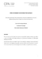 Como Esc Rib Ir İ Fo Rme Sic Ologi Co-Psicologia Forense