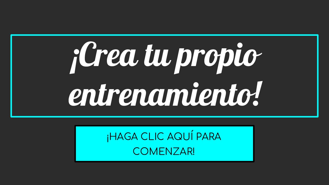Create Your Own Workout Spanish