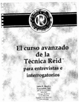 Curso Avanzado Tecnica Reid Entrevista Interrogatorio.-Emdd-Interrogatorios Y Mas