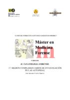 Curso De FormacióN TanatologíA Forense – 17. Medıos Complementarıos De InvestıgacıóN De Las Autopsıas – José Antonıo Coello Carrero -Tanatologia Forense